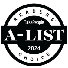 Logo with text: Readers' TulsaPeople A-List 2024 Choice