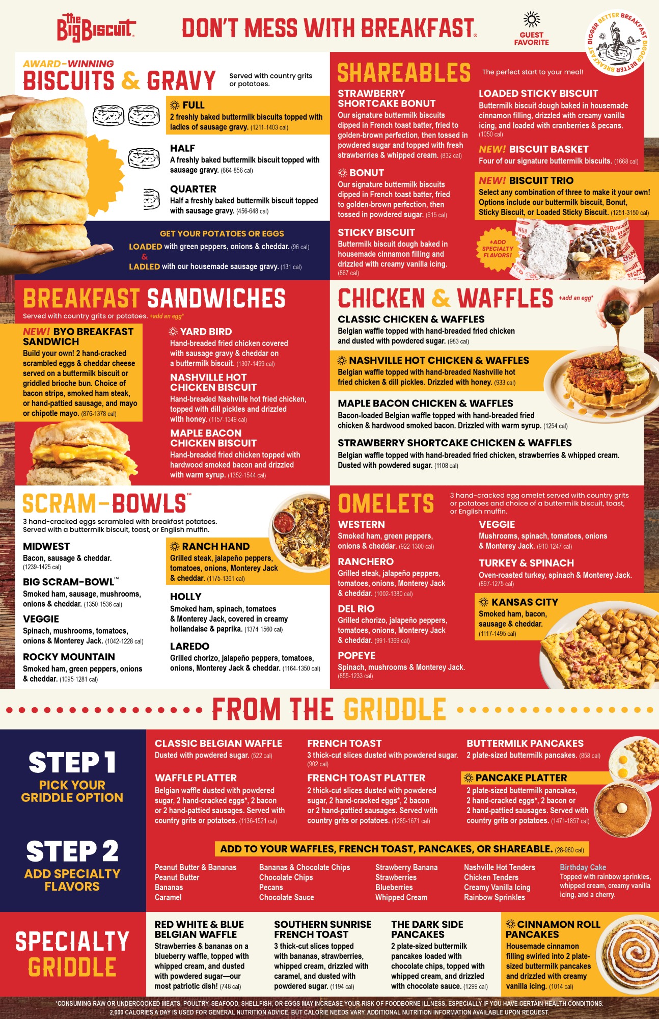 The Big Biscuit Main Menu Front Page